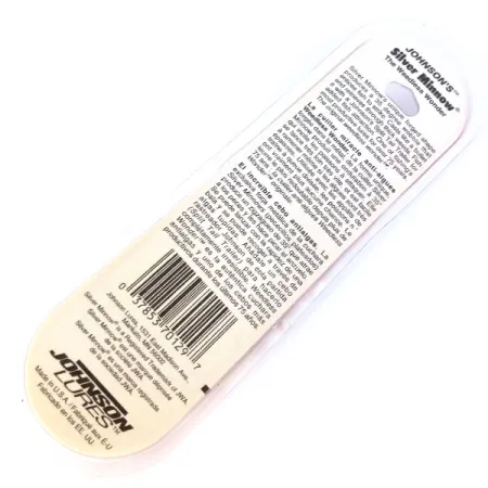 Vintage Johnson Silver Minnow, 1/4oz fishing spoon #20103