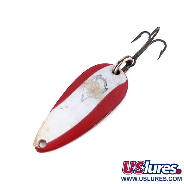 Vintage  Eppinger Dardevle Midget, 3/16oz Red / White / Nickel fishing spoon #10642