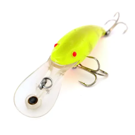 Vintage Cotton Cordell Wally Diver UV, 1/4oz Chartreuse fishing lure #10647