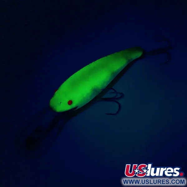 Vintage   Cotton Cordell Wally Diver UV, 1/4oz Chartreuse fishing lure #10647