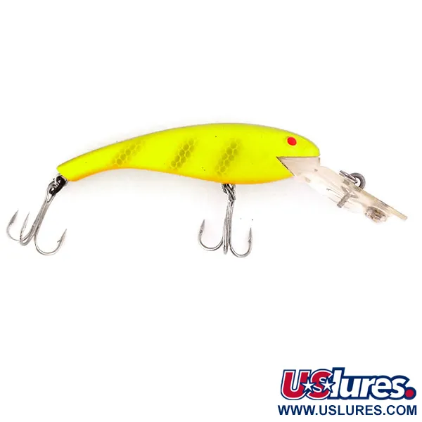 Vintage   Cotton Cordell Wally Diver UV, 1/4oz Chartreuse fishing lure #10647