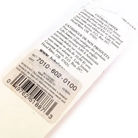 Luhr Jensen P.J.POP Wooden Hand-made lure, 3/5oz White fishing lure #10657