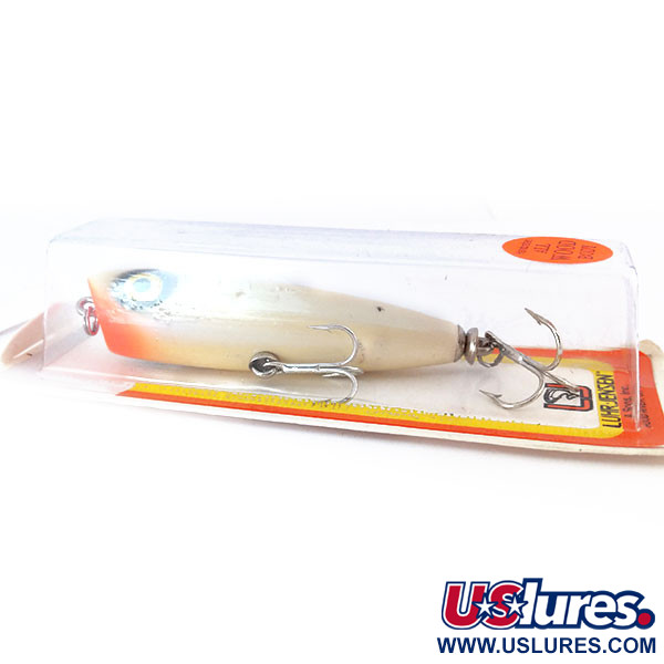   Luhr Jensen P.J.POP Wooden Hand-made lure, 3/5oz White fishing lure #10657