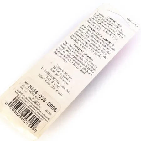 Luhr Jensen P.J.POP Wooden Hand-made lure, 3/5oz Silver / Black fishing lure #10658