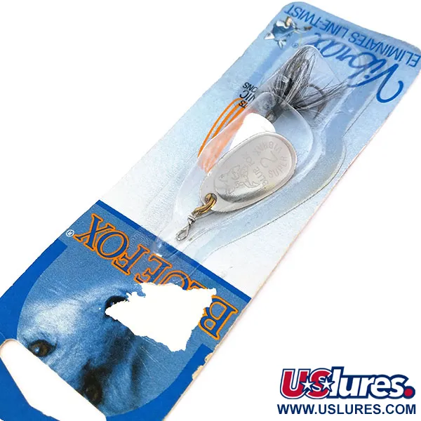   Blue Fox Super Vibrax 2 Foxtail, 3/16oz Silver spinning lure #10662