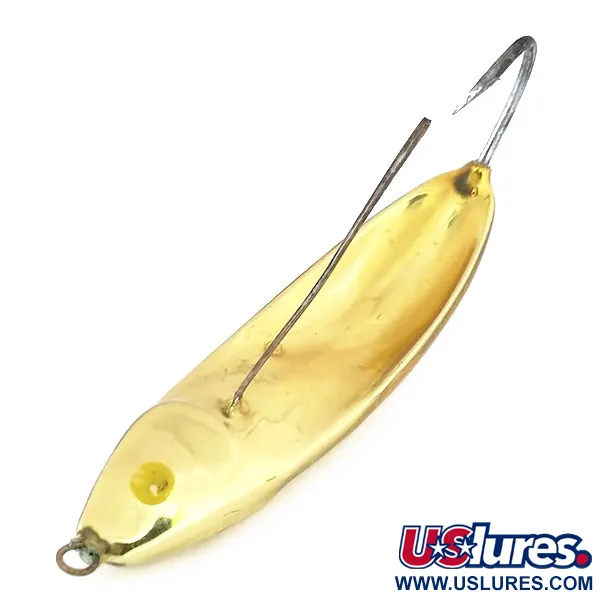 Vintage Weedless Rapala Minnow Spoon , 3/4oz Gold fishing spoon #10673