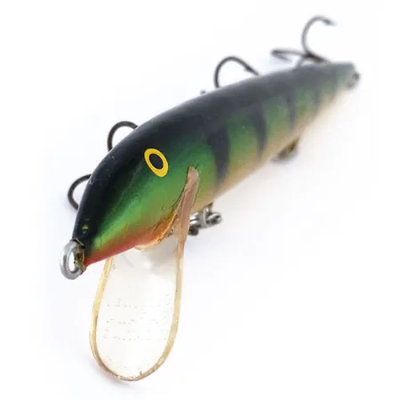 Vintage Rapala Original Floater F18, 3/4oz Fire Tiger fishing lure #10675