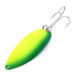  Seneca Little Cleo (Hula Girl) UV, 3/4oz Yellow / Green / Nickel fishing spoon #10678