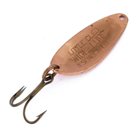 Vintage Seneca Little Cleo, 1/4oz Copper / Red fishing spoon #10679