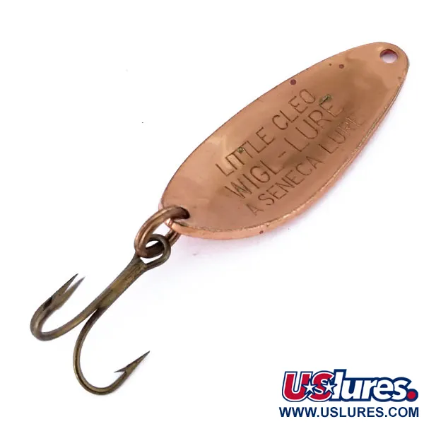 Vintage Seneca Little Cleo, 1/4oz Copper / Red fishing spoon #10679