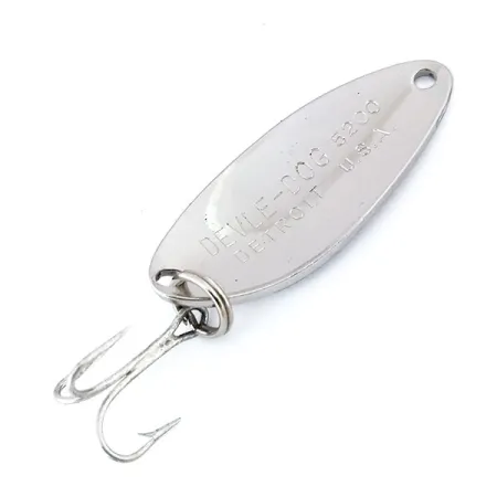 Vintage Eppinger Dardevle Devle Dog 5200, 1/4oz Nickel fishing spoon #10682