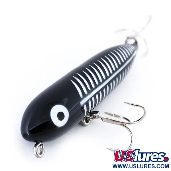   Heddon Zara Puppy, 1/4oz Black / White fishing lure #10685