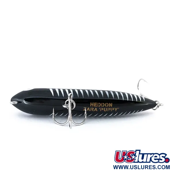   Heddon Zara Puppy, 1/4oz Black / White fishing lure #10685