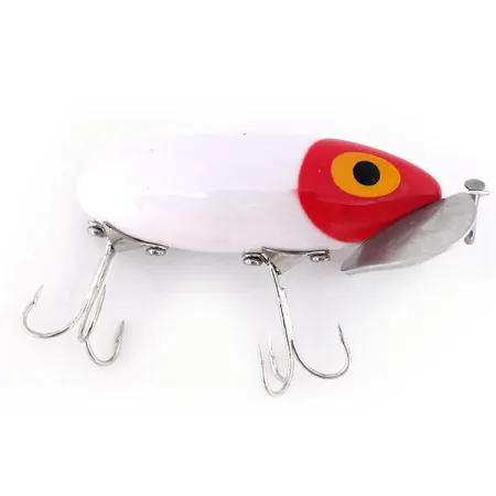 Fred Arbogast Jitterbug, 1/3oz Red / White fishing lure #10688