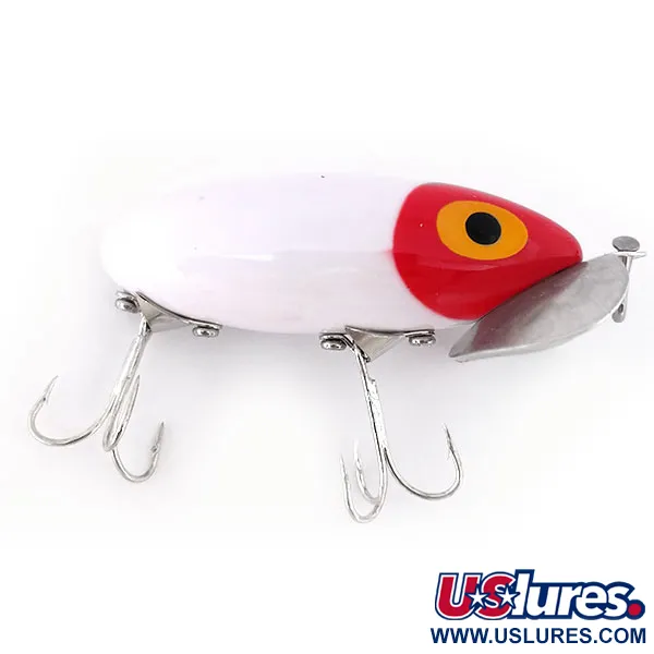   Fred Arbogast Jitterbug, 1/3oz Red / White fishing lure #10688