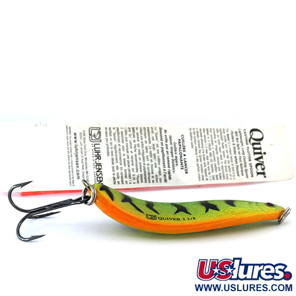   Luhr Jensen Quiver, 1 1/3oz Fire Tiger fishing spoon #10694