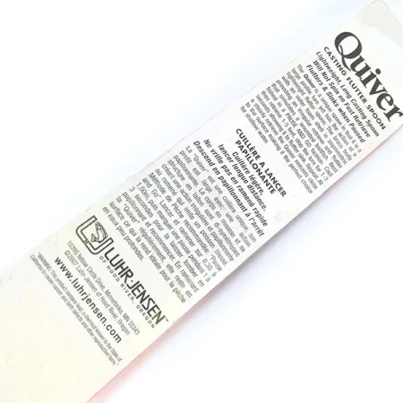 Luhr Jensen Quiver, 1 1/3oz Fire Tiger fishing spoon #10694