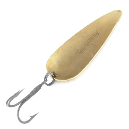 Vintage Weller Gypsy King 2, 3/4oz Brass fishing spoon #10699