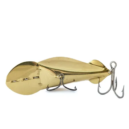 Vintage Buck Perry Spoonplug, 3/4oz Gold fishing spoon #10700