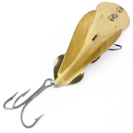 Vintage Buck Perry Spoonplug, 3/4oz Gold fishing spoon #10700