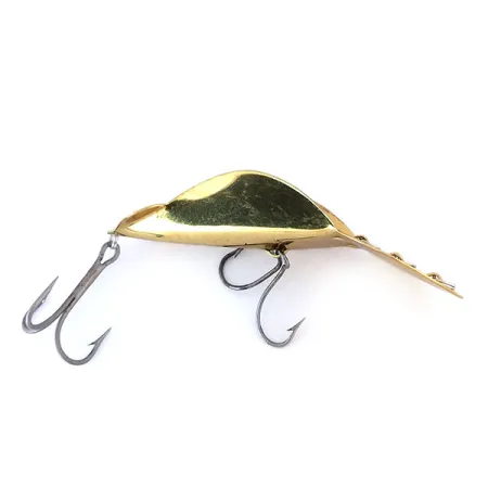 Vintage Buck Perry Spoonplug, 3/4oz Gold fishing spoon #10700