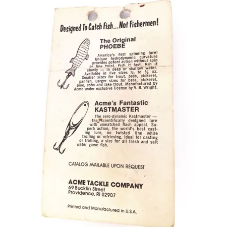 Acme K.O. Wobbler, 1/4oz Orange fishing spoon #10710