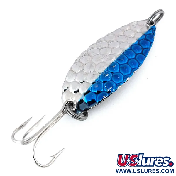 Vintage Acme Little Cleo, 2/5oz Nickel / Blue fishing spoon #10727