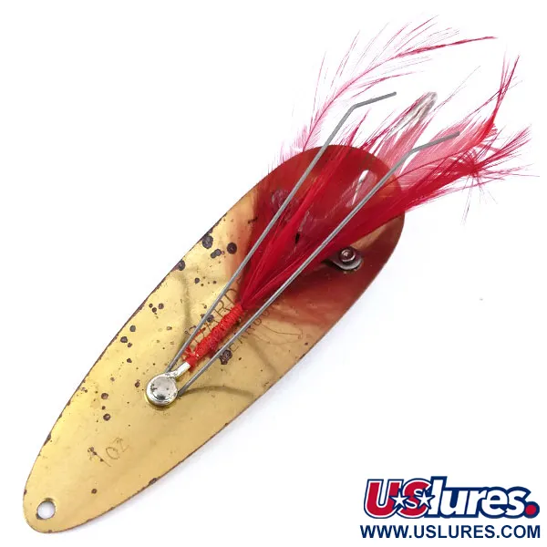 Vintage  Eppinger Weedless Dardevle, 1oz Gold fishing spoon #10730