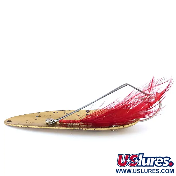 Vintage  Eppinger Weedless Dardevle, 1oz Gold fishing spoon #10730