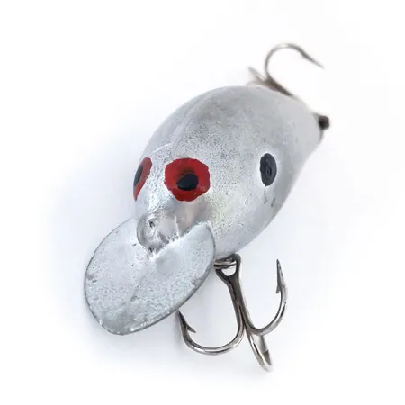 Vintage Bomber model A, 1/3oz Silver fishing lure #10740