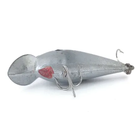 Vintage Bomber model A, 1/3oz Silver fishing lure #10740