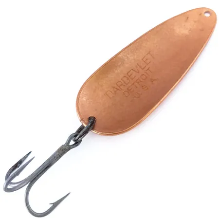 Vintage Eppinger Dardevle Dardevlet , 3/4oz Copper fishing spoon #10747