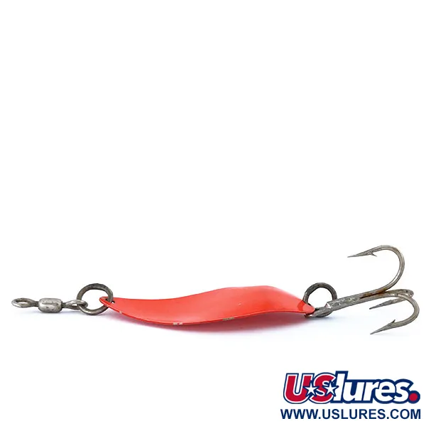 Vintage Luhr Jensen Manistee 4 UV, 1/2oz Fluorescent Pink fishing spoon #10750