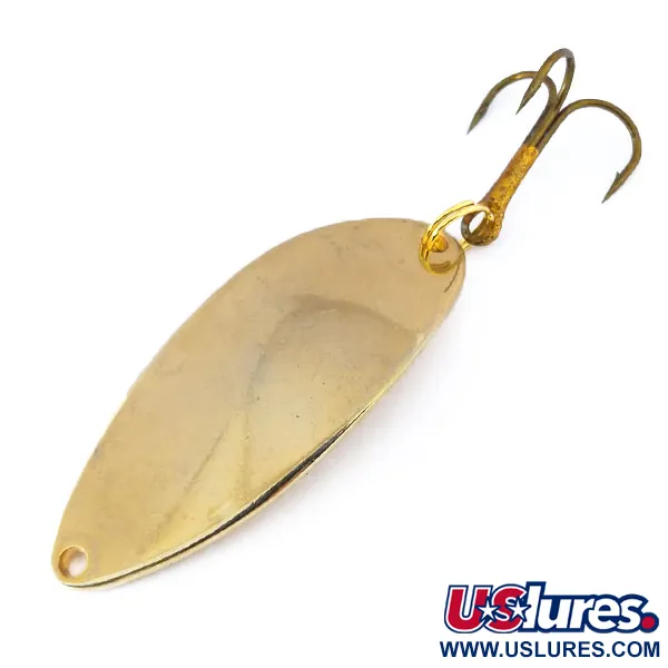 Vintage Acme Little Cleo, 2/3oz Gold fishing spoon #10768