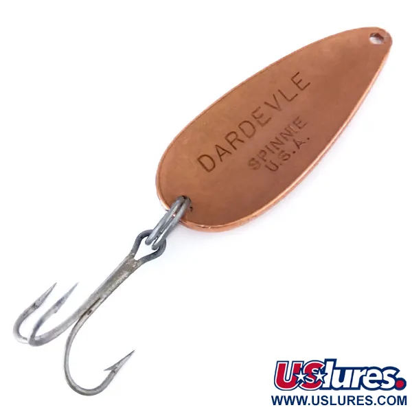 Vintage  Eppinger Dardevle Spinnie, 1/3oz Copper fishing spoon #10772