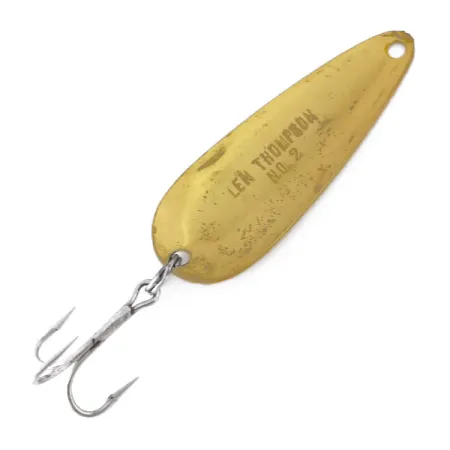 Vintage Len Thompson #2, 1oz Five of Diamonds fishing spoon #10774