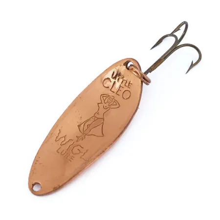 Vintage Seneca Little Cleo (Hula Girl), 1/3oz Copper fishing spoon #10782