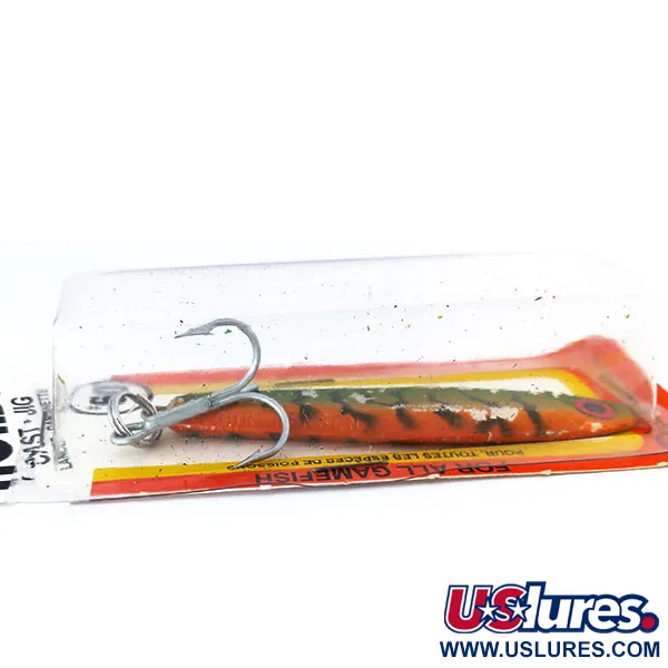 Luhr Jensen Nordic #60 Jig Lure, 2oz Fire Tiger fishing spoon #10789