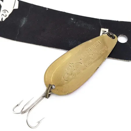 Nebco FlashBait 266, 1/3oz Hammered Gold / Pink fishing spoon #10798