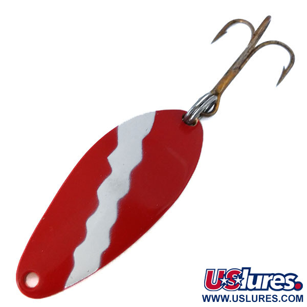 Vintage  Seneca Little Cleo, 1/4oz Red / White / Gold fishing spoon #10813