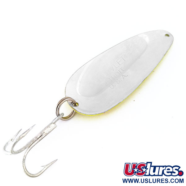  Eppinger Dardevle Dardevlet UV, 3/4oz Yellow / Red / Nickel fishing spoon #10814