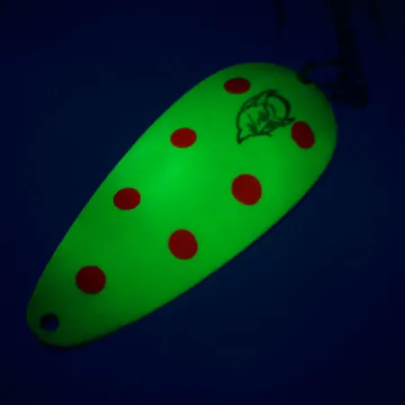 Eppinger Dardevle Dardevlet UV, 3/4oz Yellow / Red / Nickel fishing spoon #10814