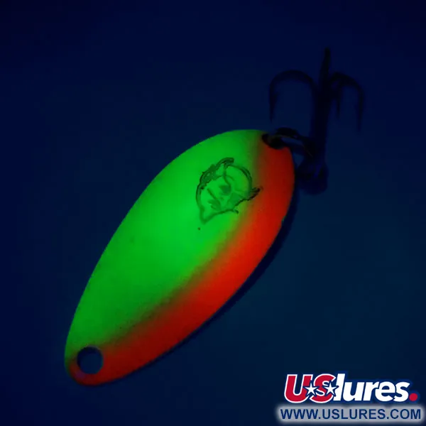  Eppinger Dardevle Devle Dog 5200 UV, 1/4oz Yellow / Red / Nickel fishing spoon #10819