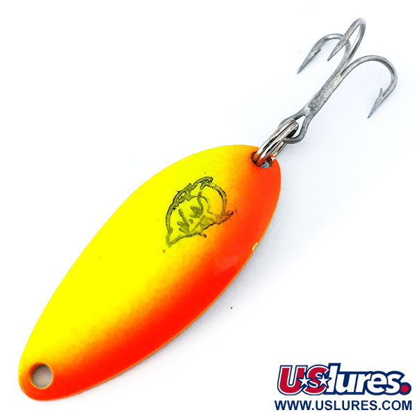  Eppinger Dardevle Devle Dog 5200 UV, 1/4oz Yellow / Red / Nickel fishing spoon #10819