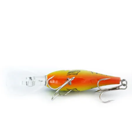 Bass Pro Shops XPS Lazer Eye Deep Diver UV, 2/5oz Fire Tiger fishing lure #10828