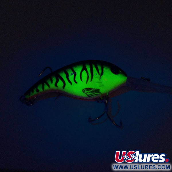   Bass Pro Shops XPS Lazer Eye Deep Diver UV, 2/5oz Fire Tiger fishing lure #10828