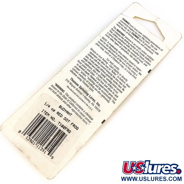 Thomas Buoyant, 1/4oz Frog fishing spoon #10836