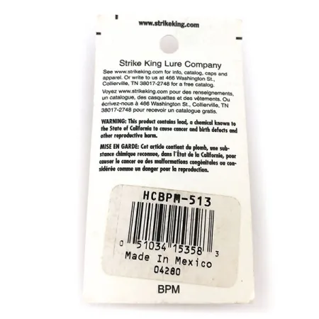 Strike King Strike king Bitsy minnow, 1/8oz Brown Tiger fishing lure #13391