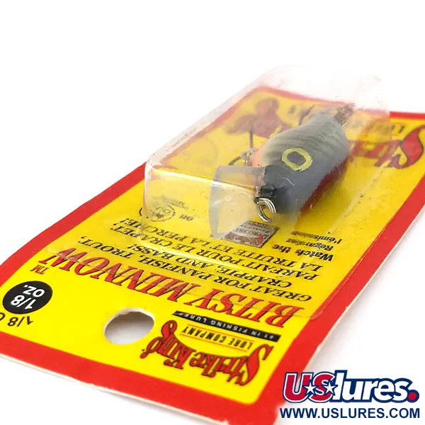  Strike King Strike king Bitsy minnow, 1/8oz Fire Tiger fishing lure #10842