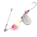 Vintage  Walleye Specialties Wally spin, 3/4oz Nickel / Pink spinning lure #10871
